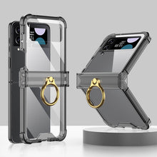 Afbeelding in Gallery-weergave laden, Zachte doorzichtige hoes met ring voor Samsung Galaxy Z Flip4
