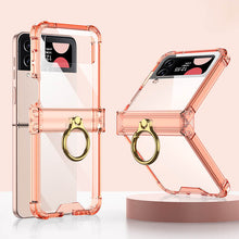 Afbeelding in Gallery-weergave laden, Zachte doorzichtige hoes met ring voor Samsung Galaxy Z Flip4
