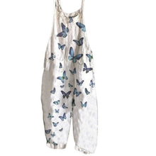 Afbeelding in Gallery-weergave laden, Jumpsuit van katoenmix met bloemen
