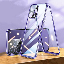 Afbeelding in Gallery-weergave laden, Magnetische dubbelzijdige telefoonhoes van gehard glas
