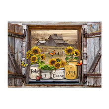 Afbeelding in Gallery-weergave laden, Vlinder zonnebloemen kunst aan de muur
