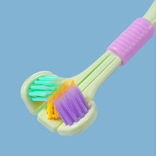 Afbeelding in Gallery-weergave laden, V-shaped Three-sided Toothbrush
