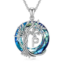 Afbeelding in Gallery-weergave laden, Levensboom kristallen hanger ketting

