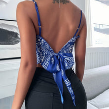 Afbeelding in Gallery-weergave laden, Sexy vest met strik en rugloos shirt
