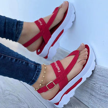 Afbeelding in Gallery-weergave laden, Dames PU-leer Ademende lichtgewicht sandalen
