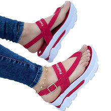 Afbeelding in Gallery-weergave laden, Dames PU-leer Ademende lichtgewicht sandalen
