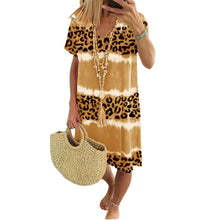Afbeelding in Gallery-weergave laden, Sexy midi-rok met luipaardprint voor dames
