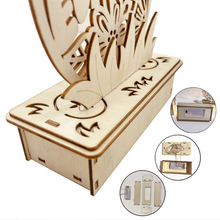 Afbeelding in Gallery-weergave laden, Houten doe-het-zelf-ornament in eivorm
