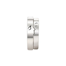 Afbeelding in Gallery-weergave laden, One Kiss Sterling Silver Couple Rings Valentijnsdag Cadeau gids
