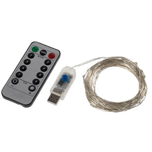 Afbeelding in Gallery-weergave laden, Kerst USB-afstandsbediening koperdraad lichtsnaar
