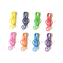 Afbeelding in Gallery-weergave laden, Treble marker meerkleurige metalen paperclips
