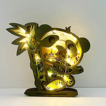 Afbeelding in Gallery-weergave laden, Wooden Carved Animal Ornaments (With Lights)
