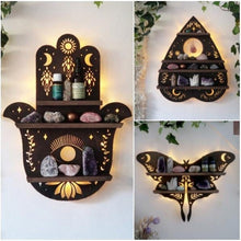 Afbeelding in Gallery-weergave laden, Luna Moth Plank met lamp
