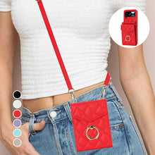 Afbeelding in Gallery-weergave laden, Embossed Leather Wallet Case for Samsung Galaxy Z Flip4 Flip3
