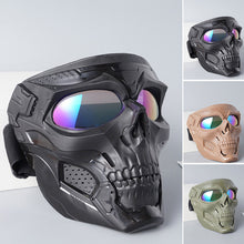 Afbeelding in Gallery-weergave laden, Skull Goggle rijmasker
