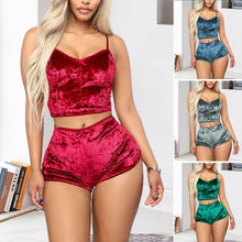 Afbeelding in Gallery-weergave laden, Sexy fluwelen v-hals lingerie
