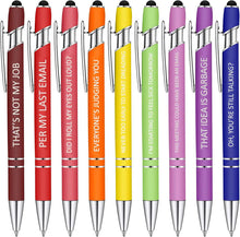 Afbeelding in Gallery-weergave laden, Funny Office Pennen (10 stuks / Zwarte Inkt)
