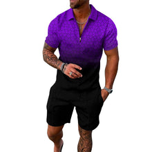 Afbeelding in Gallery-weergave laden, Casual herenpolo met print
