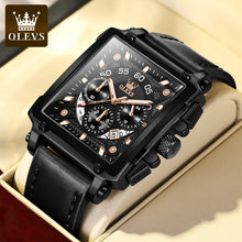Afbeelding in Gallery-weergave laden, Lichtgevend Luxe Square Business Quartz horloge

