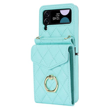 Afbeelding in Gallery-weergave laden, Embossed Leather Wallet Case for Samsung Galaxy Z Flip4 Flip3
