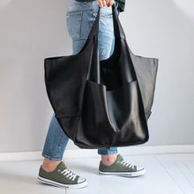 Afbeelding in Gallery-weergave laden, Leren handtassen met grote capaciteit voor dames
